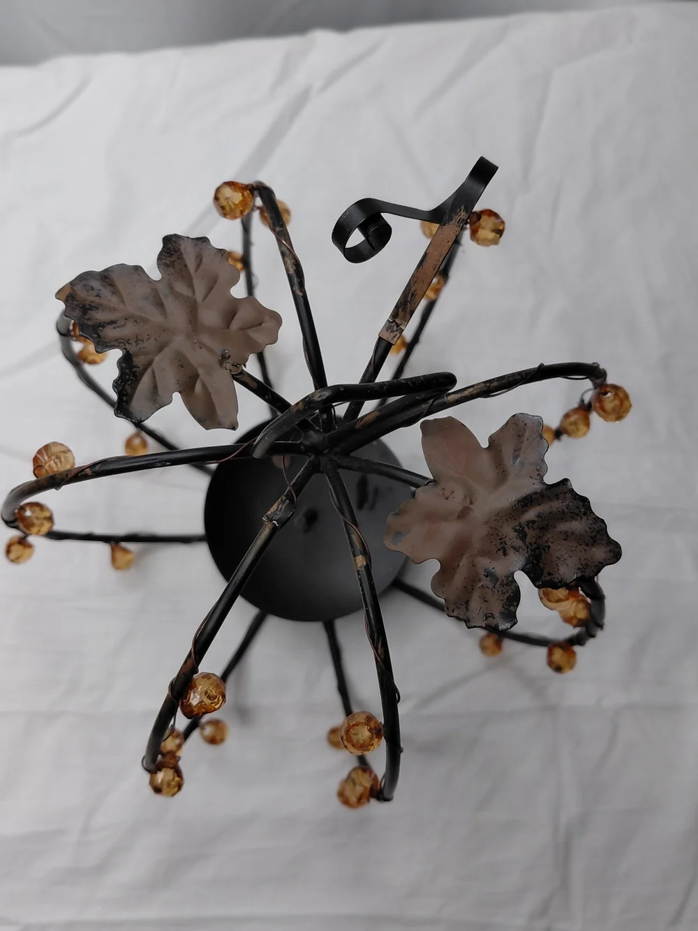 Pier One Metal Pumpkin Tealight Candle Holder